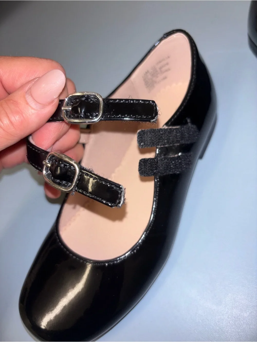 Christie & Hill Kids Black Patent Double-Strap Mary Jane Dress Shoes. New no box